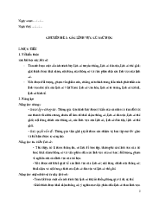 Giáo án chuyên đề Lịch sử 10 Chân trời sáng tạo