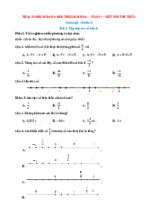 Trắc nghiệm Toán 7 Đúng-Sai, Trả lời ngắn Kết nối tri thức (form 2025)