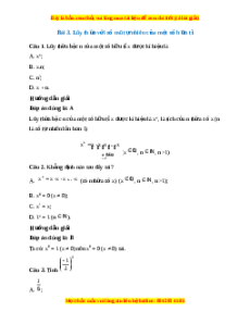 Trắc nghiệm Lũy thừa với số mũ tự nhiên của một số hữu tỉ Toán 7 Kết nối tri thức