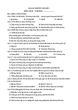 Câu hỏi ôn tập + Đề kiểm tra GDCD 9 theo bài học (chung cho ba sách)