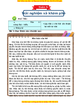 Bài tập cuối tuần Tiếng việt 4 Tuần 5 Kết nối tri thức (có lời giải)