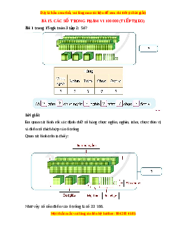 Giải Sgk Toán lớp 3 Bài 5: Các số trong phạm vi 10 000 (tiếp theo) (Cánh diều)