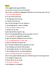 Đề thi cuối kì 1 GDCD 7 Cánh diều (Đề 2)