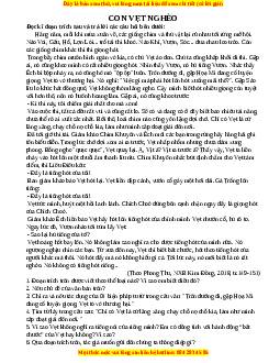 Phiếu bài tập Tuần 5 Con vẹt nghèo Ngữ văn 6