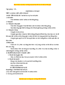 Giáo án Bài 6 Công nghệ 8 Kết nối tri thức: Vật liệu cơ khí