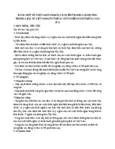 Giáo án Bài 8 Lịch sử 11 Kết nối tri thức (2024): Một số cuộc khởi nghĩa và chiến tranh giải phóng trong lịch sử Việt Nam