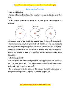 Lý thuyết Nguyên tố hóa học Hóa học 10 Kết nối tri thức