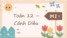 Giáo án Powerpoint Ứng dụng hình học của tích phân Toán 12 Cánh diều