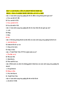 Trắc nghiệm Bài 7: Cách mạng công nghiệp thời kì hiện đại Lịch sử 10 Đúng-Sai 2025