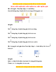 Giải Sgk Toán lớp 3 Bài 28: Một phần bảy. Một phần tám. Một phần chín (Cánh diều)