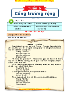 Bài tập cuối tuần Tiếng việt lớp 3 Tuần 6 Kết nối tri thức (có lời giải)