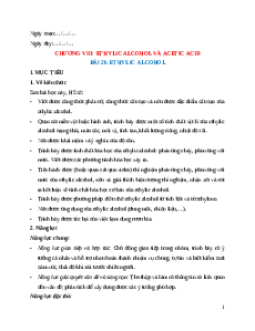Giáo án NLS Hóa học 9 Kết nối tri thức Bài 26