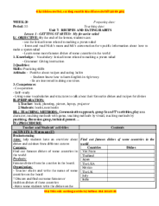 Giáo án Tiếng Anh 9 Tập 2 (mới CV 5512)