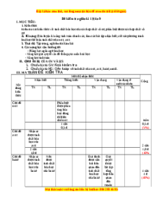 Đề thi giữa kì 1 Hóa học 9 - Đề 4