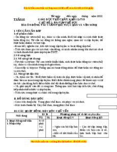 Giáo án Ôn 4 động tác đã học Gdtc 3 Cánh diều
