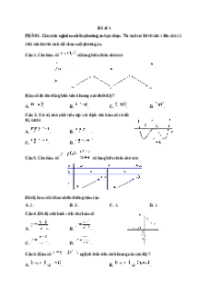 Đề thi Cuối kì 1 Toán 12 Kết nối tri thức (Đề 1)