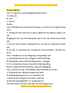 Trắc nghiệm Ôn tập chương 11 Địa lí 10 Chân trời sáng tạo