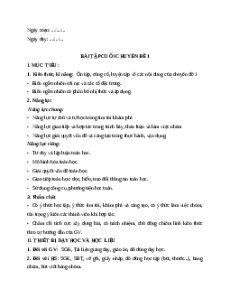 Giáo án Bài tập cuối chuyên đề 1 Toán 12 Kết nối tri thức