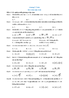 Trắc nghiệm Toán 10 Chân trời sáng tạo Chương 5 (có đúng sai, trả lời ngắn)