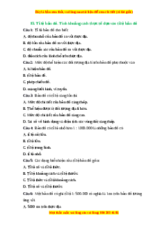 Trắc nghiệm Bài 3 Địa lí 6 Kết nối tri thức: Tỉ lệ bản đồ. Tính khoảng cách thực tế dựa vào tỉ lệ bản đồ
