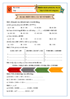Bài tập hàng ngày Toán lớp 4 Chân trời sáng tạo (Học kì 2)