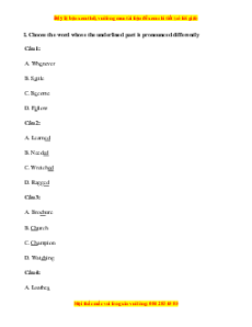 Trắc nghiệm Unit 10: Lifestyles Tiếng anh 10 Cánh diều