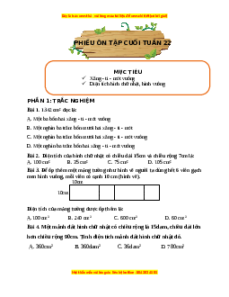 Bài tập cuối tuần Toán lớp 3 Tuần 22 Kết nối tri thức (có lời giải)
