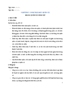 Giáo án Bài 26 Sinh học 12 Kết nối tri thức: Quần xã sinh vật