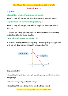 Tổng hợp lý thuyết Toán 7 Chương 9