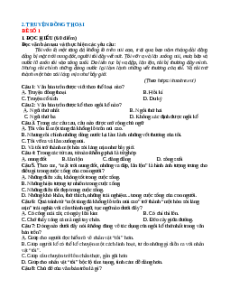 15 Đề đọc hiểu Văn 6 Truyện đồng thoại (cấu trúc mới)