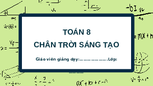 Giáo án powerpoint Phân tích đa thức thành nhân tử Toán 8 Chân trời sáng tạo