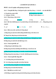Bài tập ôn tập + Đề kiểm tra Vật Lí 10 Kết nối tri thức Chương 5
