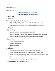 Giáo án Toán 8 Học kì 2 Chân trời sáng tạo