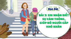 Giáo án Powerpoint Bài 3 Đạo đức lớp 4 Cánh diều (phiên bản 2): Em nhận biết sự cảm thông, giúp đỡ người gặp khó khăn