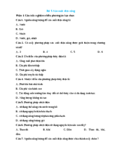 Trắc nghiệm Bài 5: Sản xuất điện năng Công nghệ 12 Điện-Điện tử Kết nối đúng sai, trả lời ngắn 2025