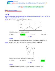 Đề kiểm tra Toán 12 theo bài học chương trình mới (cả ba sách)