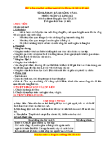 Giáo án Bài 20 Địa lí 6 Kết nối tri thức (2024): Sông và hồ. Nước ngầm và băng hà