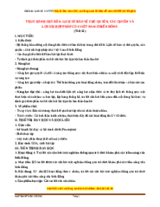 Giáo án Lịch sử 11 Chân trời sáng tạo (2024): Thực hành chủ đề 6