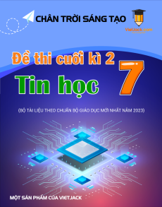 Bộ 4 đề thi cuối kì 2 Tin học 7 Chân trời sáng tạo có đáp án