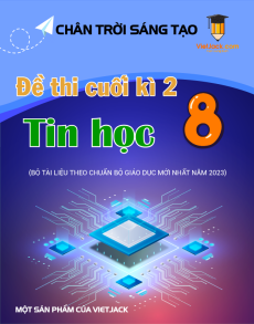 Bộ 4 đề thi cuối kì 2 Tin học 8 Chân trời sáng tạo có đáp án