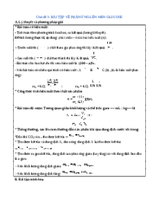 Chuyên đề dạy thêm Chủ đề 3: Bài tập về phản ứng lên men glucose Hóa học 12 (sách mới)