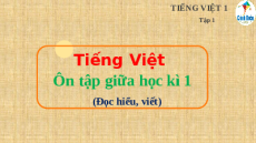 Giáo án Powerpoint Ôn tập giữa học kì 1 (Tiết 9, 10, 11, 12) Tiếng việt lớp 1 Cánh diều