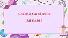 Giáo án Powerpoint Số 7 Toán lớp 1 Chân trời sáng tạo