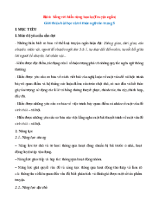 Giáo án Ngữ văn 11 Học kì 2 Chân trời sáng tạo