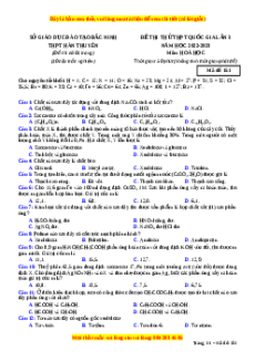 Đề thi thử Hóa Học trường Hàn Thuyên lần 3 năm 2023