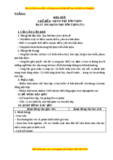 Giáo án Đạo đức lớp 3 Bài 7 Cánh diều: Em khám phá bản thân
