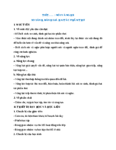 Giáo án So sánh, đánh giá hai tác phẩm thơ Ngữ Văn 12 Chân trời sáng tạo