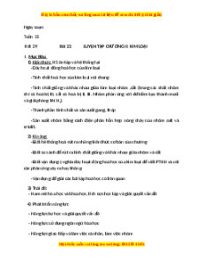 Giáo án Luyện tập chương 2: Kim loại Hóa học 9