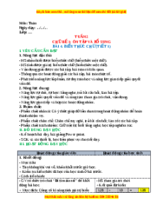 Giáo án Biểu thức chữ Toán 4 Kết nối tri thức