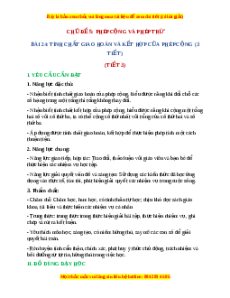 Giáo án Tính chất giao hoán và kết hợp của phép cộng Toán 4 Kết nối tri thức